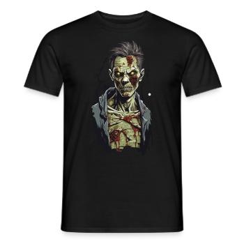 Mitternacht Zombie Horror Halloween Filmabend - Männer T-Shirt - Schwarz - Vorne - AI Model Male 178 light (178cm)