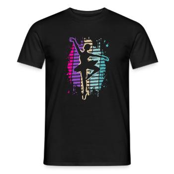 Ballett-Tänzerin - Ballett - Ballerina - Männer T-Shirt - Schwarz - Vorne - AI Model Male 178 light (178cm)