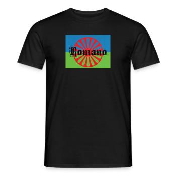 Lennyromanoflag - Männer T-Shirt - Schwarz - Vorne - AI Model Male 178 light (178cm)