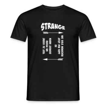 Strange Pfeil Spruch Muster - Männer T-Shirt - Schwarz - Vorne - AI Model Male 178 light (178cm)