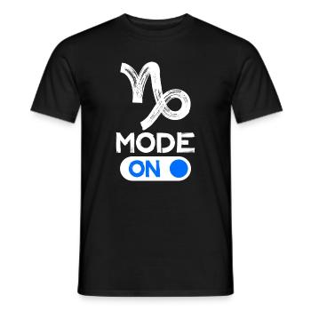 Astronomie Steinbock Statement Aberglaube Himmel - Männer T-Shirt - Schwarz - Vorne - AI Model Male 178 light (178cm)