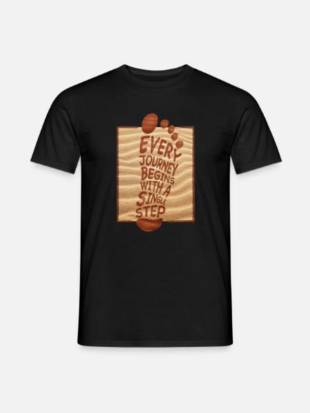 Sommer Strand Urlaub Sand - Männer T-Shirt - Schwarz
