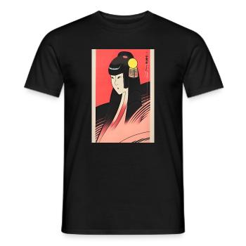 Geisha 10 - Männer T-Shirt - Schwarz - Vorne - AI Model Male 178 light (178cm)