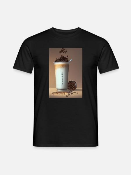Coffee, coffee beans - Men's T-Shirt - black