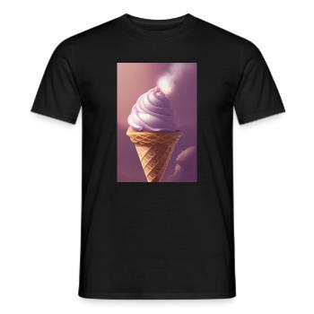 Eiscreme - Männer T-Shirt - Schwarz - Vorne - AI Model Male 178 light (178cm)