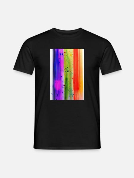 Splashes of paint - Men's T-Shirt - black
