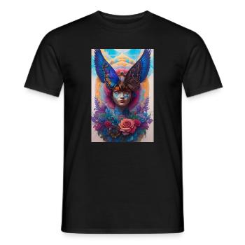 Göttin - Männer T-Shirt - Schwarz - Vorne - AI Model Male 178 light (178cm)