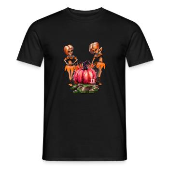 Niedliches Halloween-Design - Männer T-Shirt - Schwarz - Vorne - AI Model Male 178 light (178cm)
