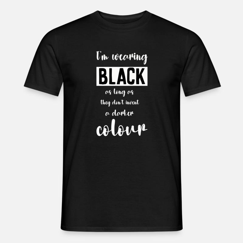 I'm wearing Black - Männer T-Shirt - Schwarz