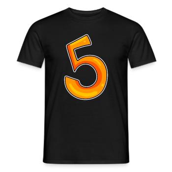 Numéro 5 Numéro - T-shirt homme - noir - Devant - AI Model Male 178 light (178cm)