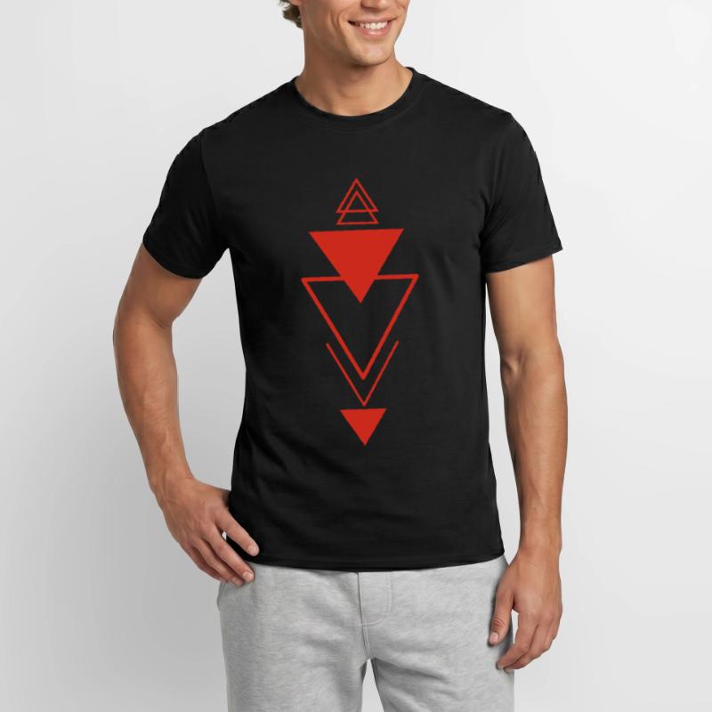 Triangular symbol (red) Men’s T-shirt