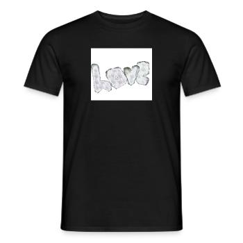 L’amour est tout simplement magique Lettrage de police - T-shirt homme - noir - Devant - AI Model Male 178 light (178cm)