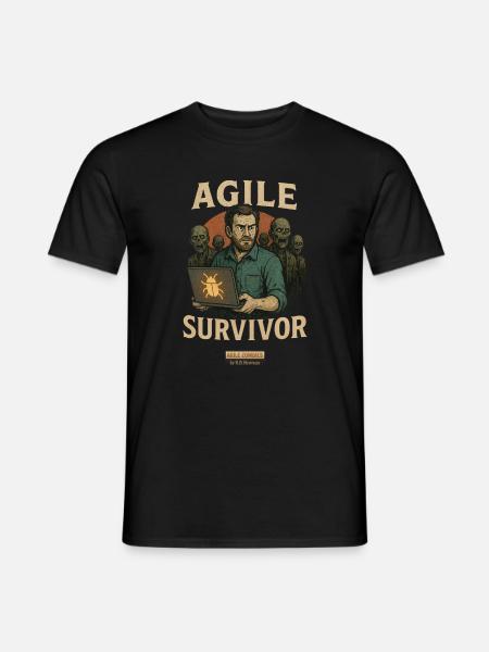 Agile Survivor - Men's T-Shirt - black