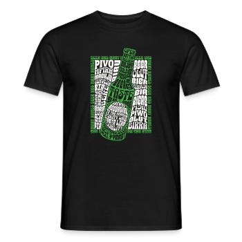 Bier - Männer T-Shirt - Schwarz - Vorne - AI Model Male 178 light (178cm)