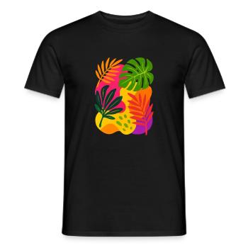 Tropischer Rausch - Männer T-Shirt - Schwarz - Vorne - AI Model Male 178 light (178cm)