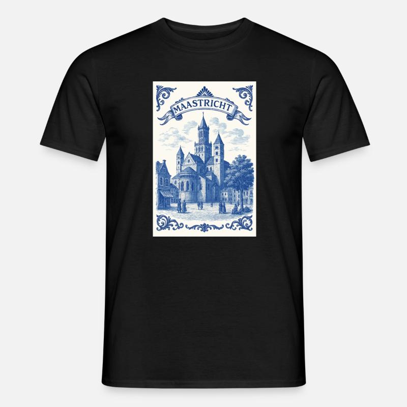Basilika St. Servatius Maastricht - Männer T-Shirt - Schwarz