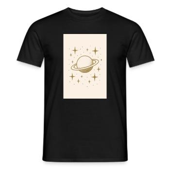 Étoile - T-shirt homme - noir - Devant - AI Model Male 178 light (178cm)