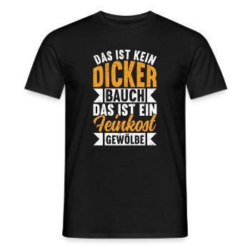 Das Ist Kein Dicker Bauch Das Ist Feinkostgewölbe - Männer T-Shirt - Schwarz - Vorne - AI Model Male 178 light (178cm)