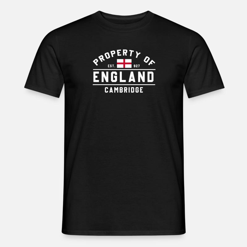 Englands Cambridge-Emblem - Männer T-Shirt - Schwarz