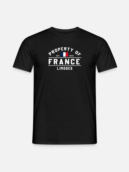 Property of France Limoges Est 1872 - Men's T-Shirt - black