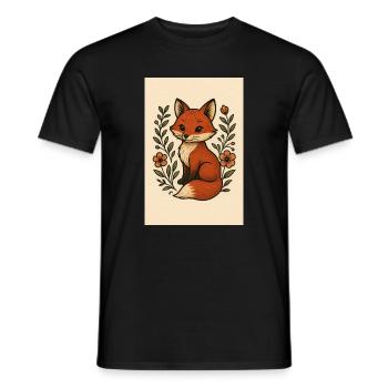 Large tortoiseshell - Men's T-Shirt - black - Front - AI Model Male 178 light (178cm)