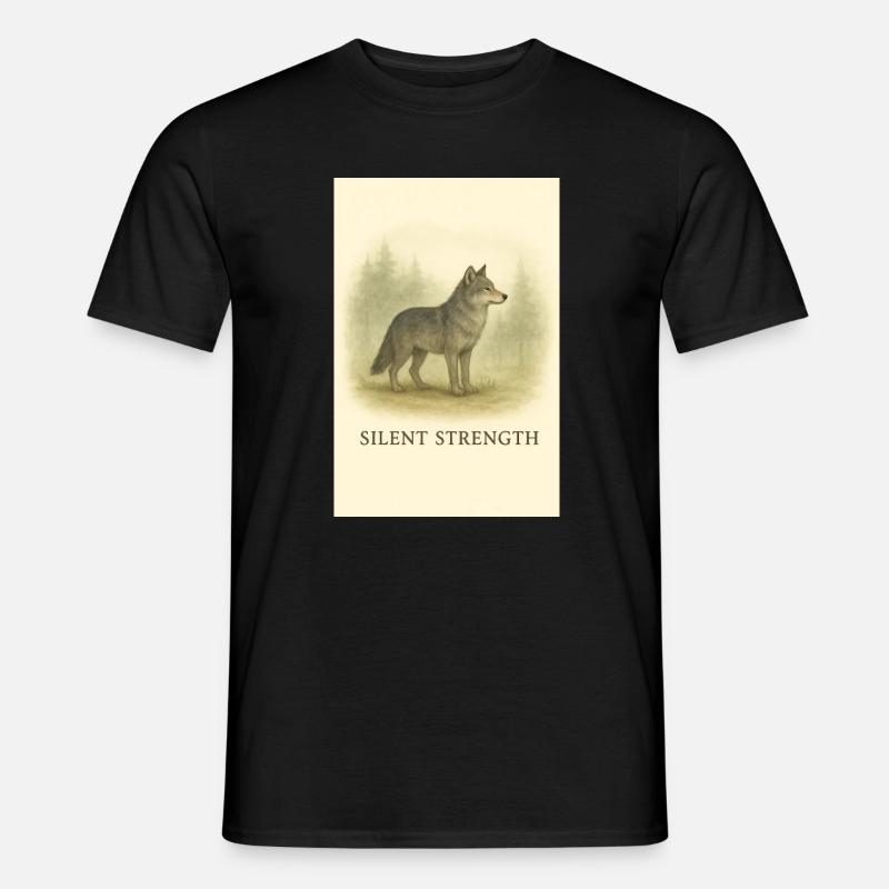 Silent Force Wolf - Men’s T-shirt - black
