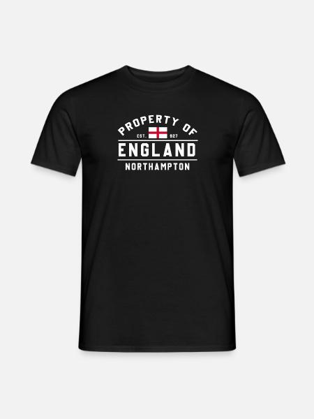 Eigentum von England Northampton - Männer T-Shirt - Schwarz