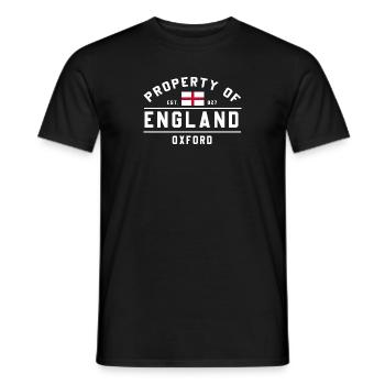 England Oxford Flagge Grafiken - Männer T-Shirt - Schwarz - Vorne - AI Model Male 178 light (178cm)