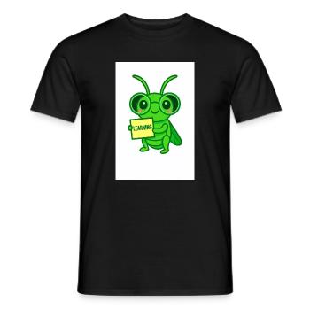 Lernkäfer mit Brille Motiv - Men's T-Shirt - black - Front - AI Model Male 178 light (178cm)