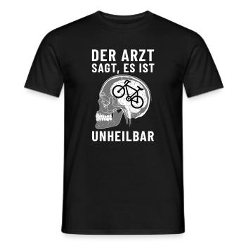 Der Arzt sagt es ist unheilbar Bike - Männer T-Shirt - Schwarz - Vorne - AI Model Male 178 light (178cm)