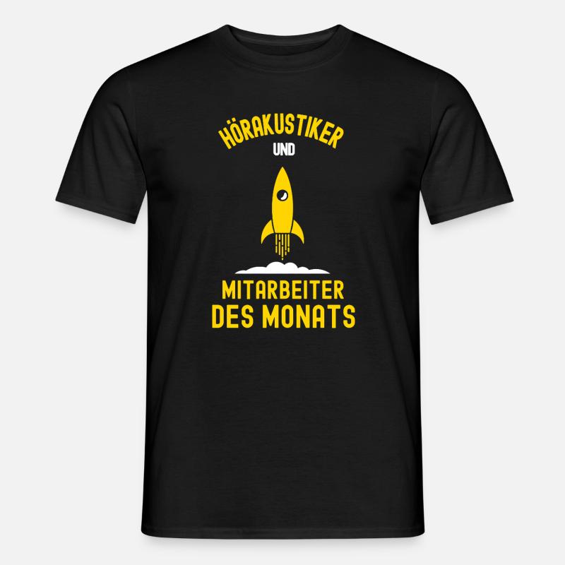 Hörakustiker Mitarbeiter des Monats Hörakustik - Männer T-Shirt - Schwarz