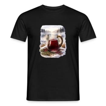 Winter Mors Carafe - Men's T-Shirt - black - Front - AI Model Male 178 light (178cm)