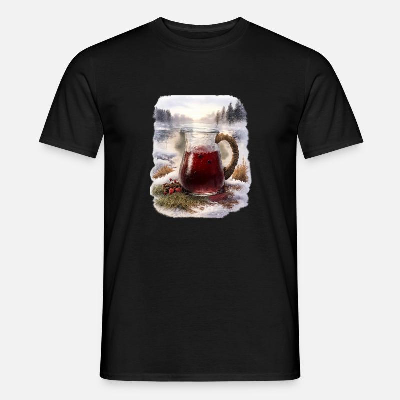 Winter Mors Karaffe - Männer T-Shirt - Schwarz