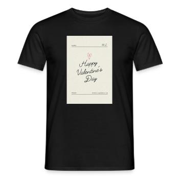 Bonne Saint-Valentin, mon amour - T-shirt homme - noir - Devant - AI Model Male 178 light (178cm)