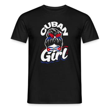 Cuba Pride & Home - Design du drapeau de Cuba - T-shirt homme - noir - Devant - AI Model Male 178 light (178cm)