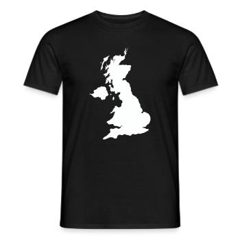 england_country - Männer T-Shirt - Schwarz - Vorne - AI Model Male 178 light (178cm)