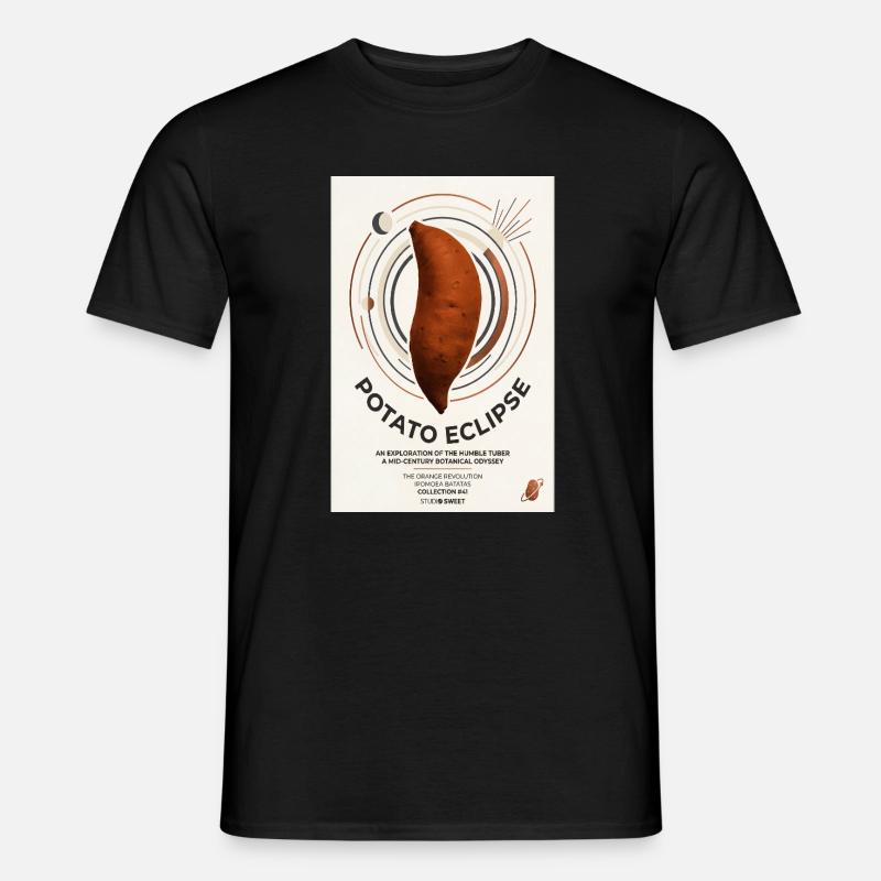 Potato Eclipse: Humble Tuber Odyssey - Men’s T-shirt - black