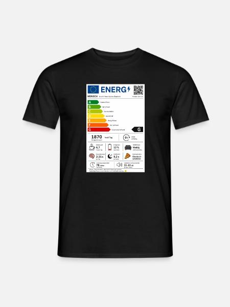 Energy - Männer T-Shirt - Schwarz