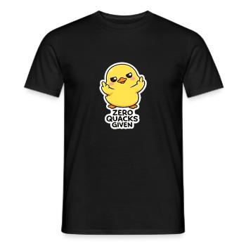 La fille à l’attitude zéro coinne - T-shirt homme - noir - Devant - AI Model Male 178 light (178cm)