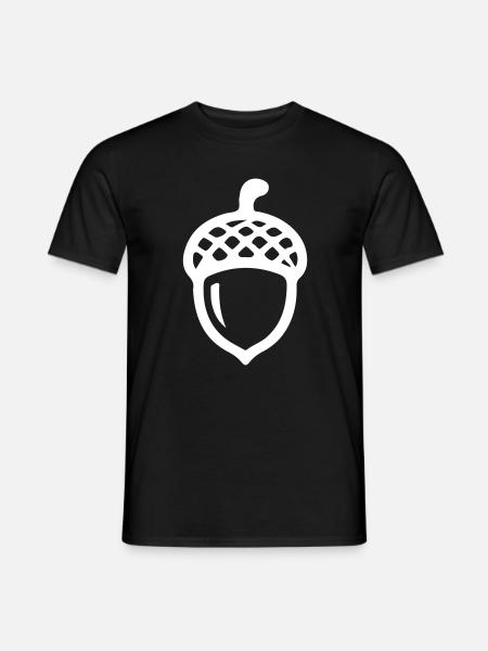 Eichel Symbol - Männer T-Shirt - Schwarz