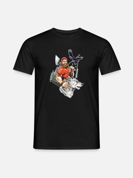 Lumberjack - Schwarzwälder Holzfäller - Männer T-Shirt - Schwarz