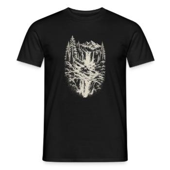 Wildwasser Kajakfahrer Kajakfahren Geschenk - Männer T-Shirt - Schwarz - Vorne - AI Model Male 178 light (178cm)