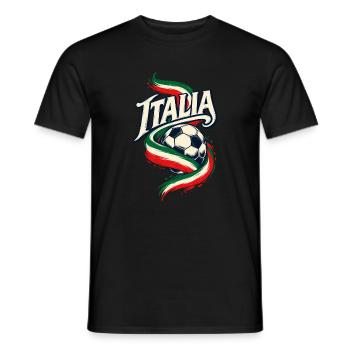 Italien Fußball - Männer T-Shirt - Schwarz - Vorne - AI Model Male 178 light (178cm)