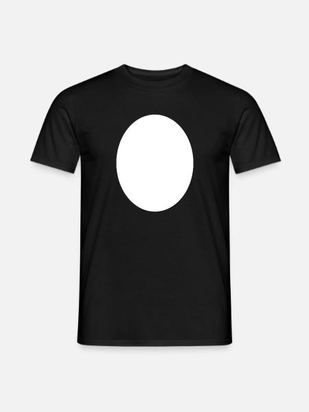 Background Egg White - Men's T-Shirt - black