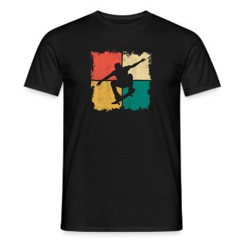 Skateboarding Tricks Skater Stunt Skateboard - Männer T-Shirt - Schwarz - Vorne - AI Model Male 178 light (178cm)