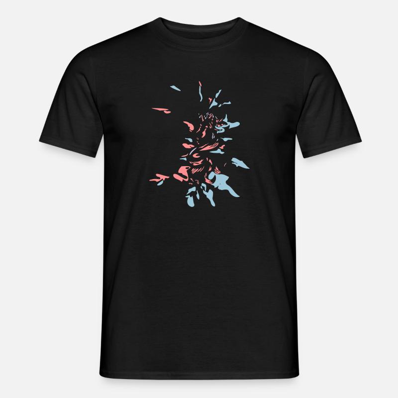 abstract splatter design - Men’s T-shirt - black
