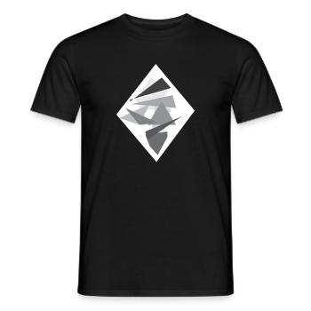 Rhombus - Men's T-Shirt - black - Front - AI Model Male 178 light (178cm)