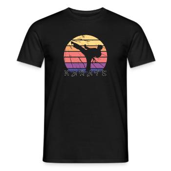 Karate - Männer T-Shirt - Schwarz - Vorne - AI Model Male 178 light (178cm)