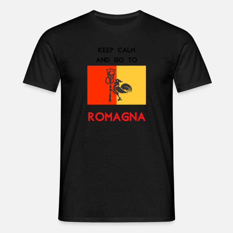 Keep Calm and go to Romagna - Maglietta da uomo - nero