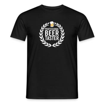 Professioneller Bierverkoster - Männer T-Shirt - Schwarz - Vorne - AI Model Male 178 light (178cm)